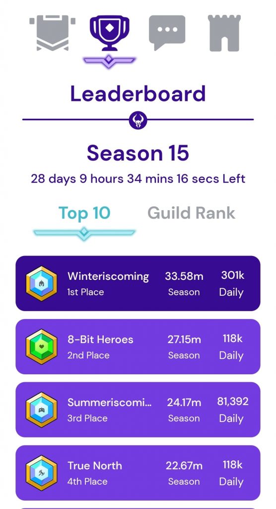 Hero Trainer Guilds